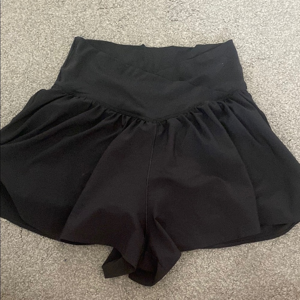 Aerie Black Athletic Shorts Lightweight Breathable